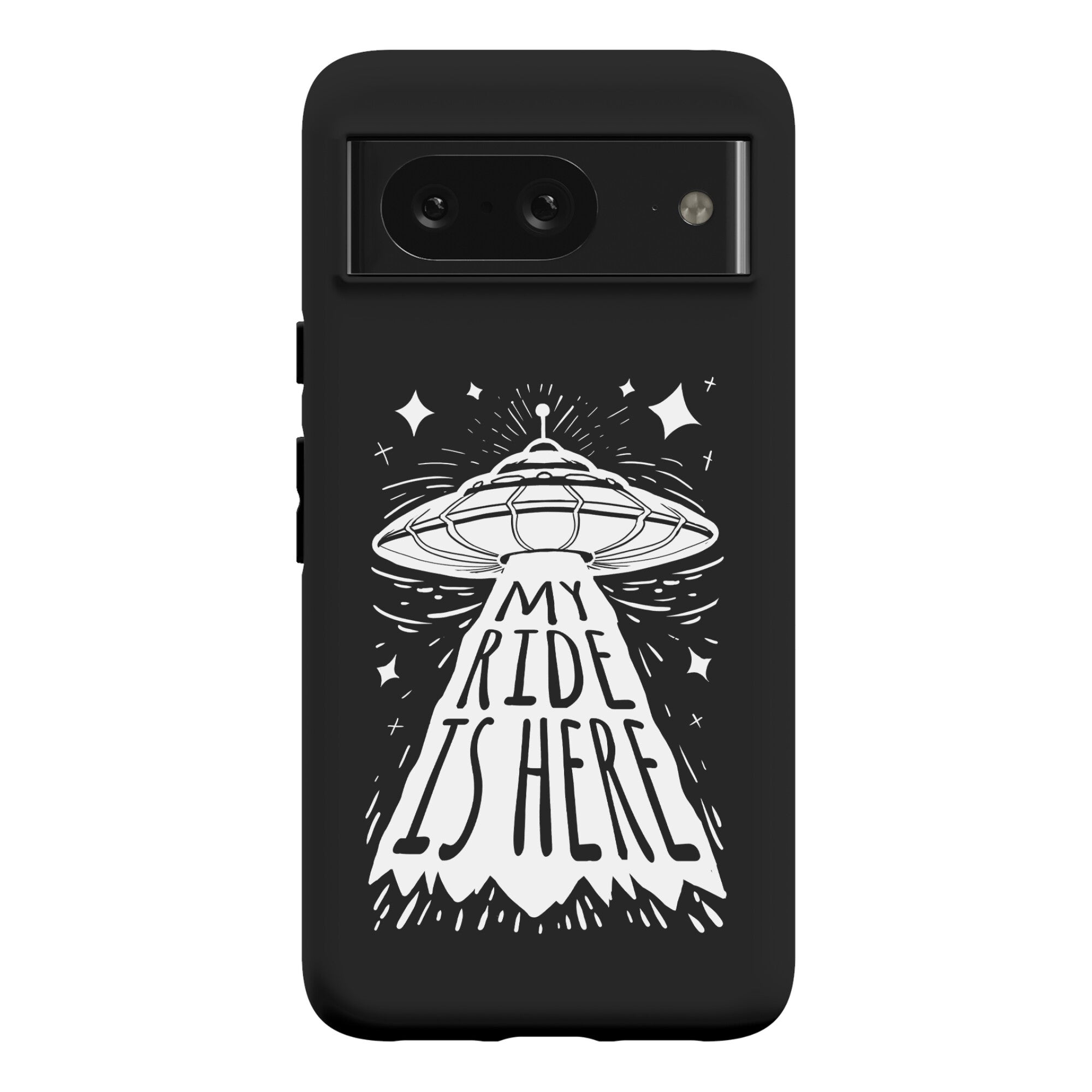 My ride Is Here Phone Case